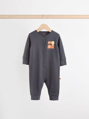 Brown/Khaki Baby Footless Sleepsuits 3 Pack (0mths-3yrs) - Image 4 of 12
