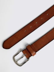 MOSS Dark Brown Casual Leather Belt - Image 2 of 3