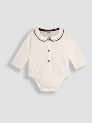 JoJo Maman Bébé Red 2-Piece Body & Checked Shorts Set - Image 4 of 6