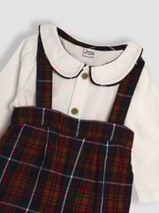 JoJo Maman Bébé Red 2-Piece Body & Checked Shorts Set - Image 6 of 6