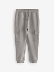 Navy/Grey Slim Fit Slim Cargo Joggers 2 Pack (3-16yrs) - Image 3 of 6