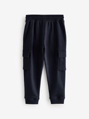 Navy/Grey Slim Fit Slim Cargo Joggers 2 Pack (3-16yrs) - Image 4 of 6
