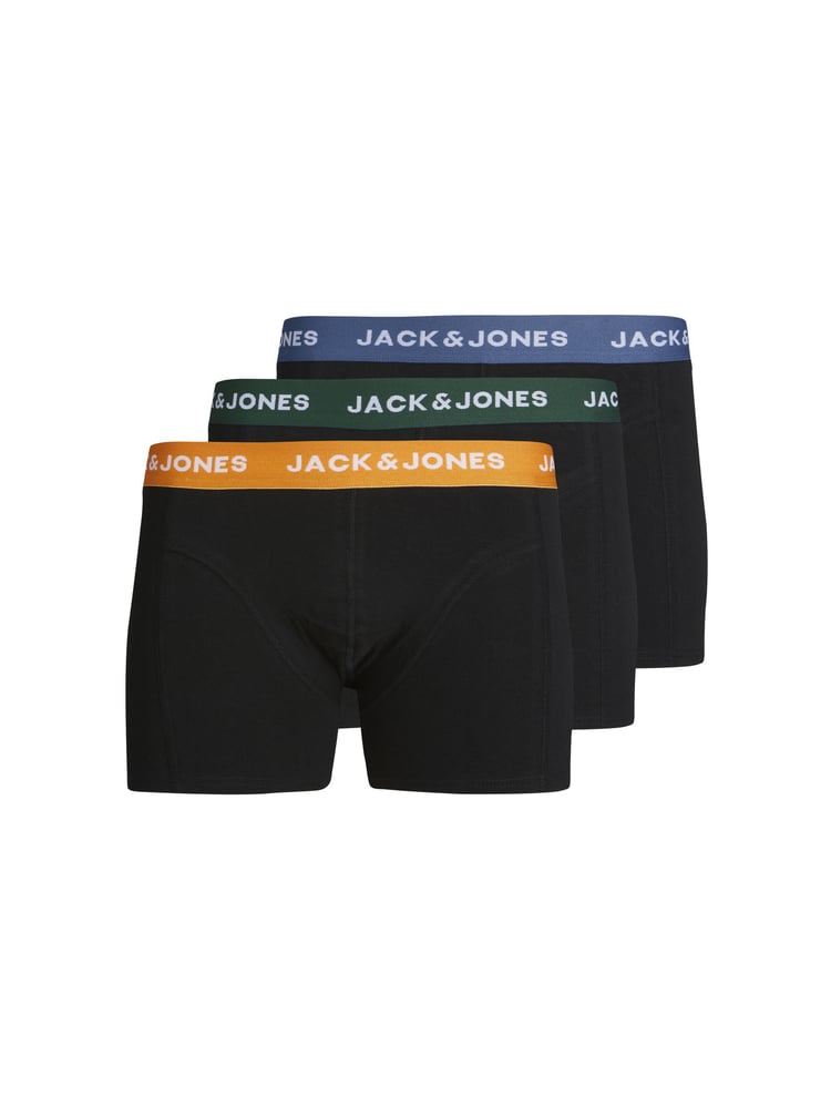JACK & JONES JUNIOR Green Logo Pack Trunks 3 Pack - Image 1 of 4