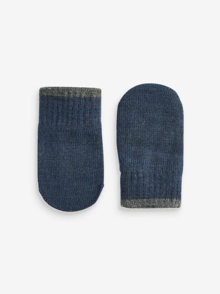 Sage Green, Navy & Charcoal 3 Pair Magic Mittens Set (3mths-6yrs) - Image 2 of 4