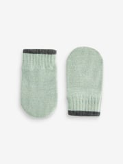 Sage Green, Navy & Charcoal 3 Pair Magic Mittens Set (3mths-6yrs) - Image 3 of 4