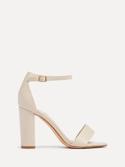 Linzi Nude Nelly Faux Suede Barely There Block Heeled Sandals - Image 2 of 5
