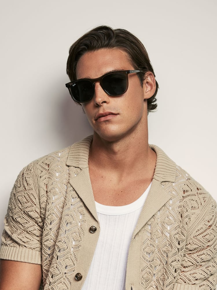 Ray-Ban Rb2210 Square Brown Sunglasses - Image 2 of 9