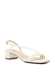 Dune London White Maryanna Low Block Heel Sandals - Image 4 of 7