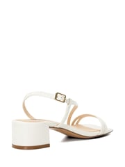Dune London White Maryanna Low Block Heel Sandals - Image 5 of 7