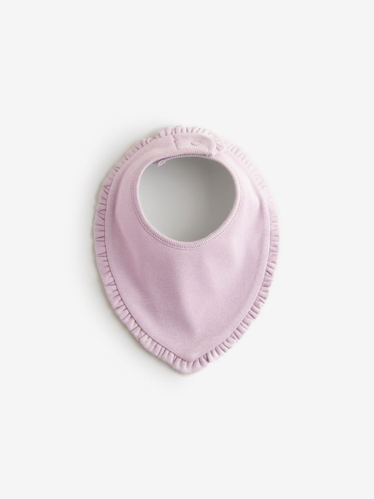 Pink Frill Baby Bibs 3 Pack - Image 2 of 6