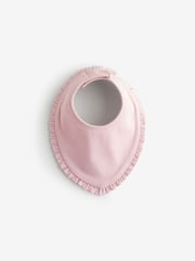 Pink Frill Baby Bibs 3 Pack - Image 4 of 6
