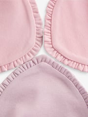 Pink Frill Baby Bibs 3 Pack - Image 5 of 6
