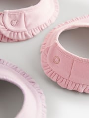Pink Frill Baby Bibs 3 Pack - Image 6 of 6