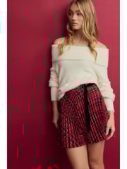 Red Check Mini Kilt Skirt - Image 1 of 7