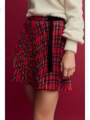 Red Check Mini Kilt Skirt - Image 5 of 7