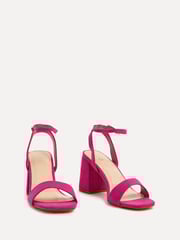 Linzi Pink Tara Barely There Block Heeled Sandals - Image 3 of 5