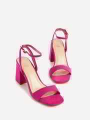 Linzi Pink Tara Barely There Block Heeled Sandals - Image 4 of 5