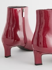 Red Patent Forever Comfort® Chisel Toe Ankle Boots - Image 8 of 9