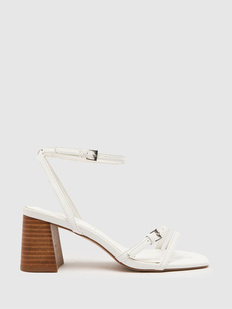 Schuh Saturn Strappy Block Heels - Image 1 of 4 Schuh Saturn Strappy Block Heels - Image 1 of 4