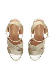 KG Kurt Geiger Gold Roya Sandals - Image 4 of 5
