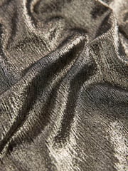 Gold Long Sleeve Shimmer V-Neck Blouse - Image 6 of 6