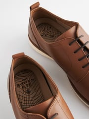 Tan/Brown Leather Derby Shoes - Image 6 of 7