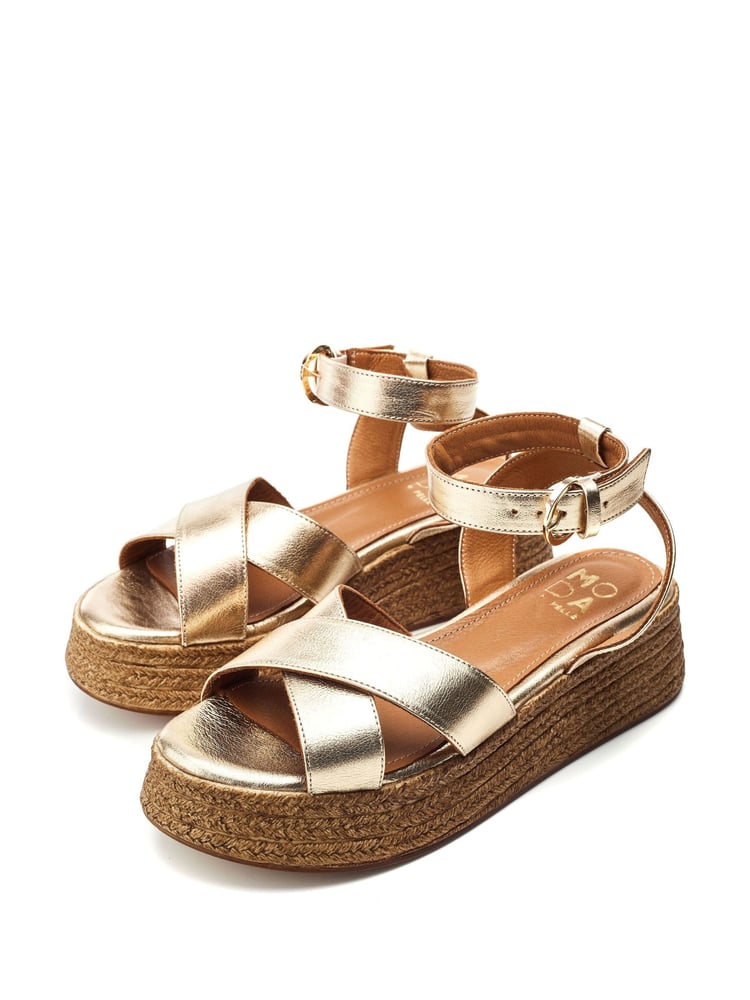 Moda in Pelle Pashyn Wedge Srappy Sandals - Image 2 of 4