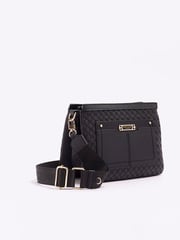 River Island Black Monogram Tri Comp Cross-Body Bag - Image 2 of 4