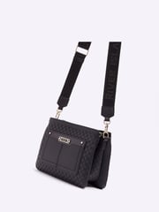 River Island Black Monogram Tri Comp Cross-Body Bag - Image 4 of 4
