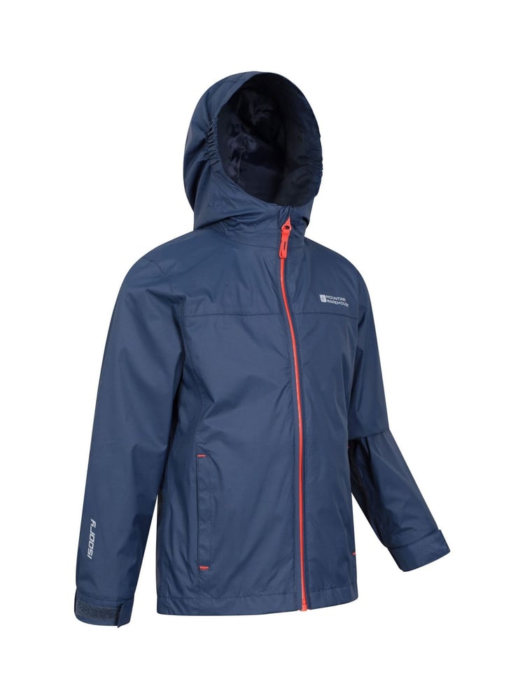 Mountain Warehouse Navy Blue Kids Torrent Waterproof Jacket - Image 2 of 5