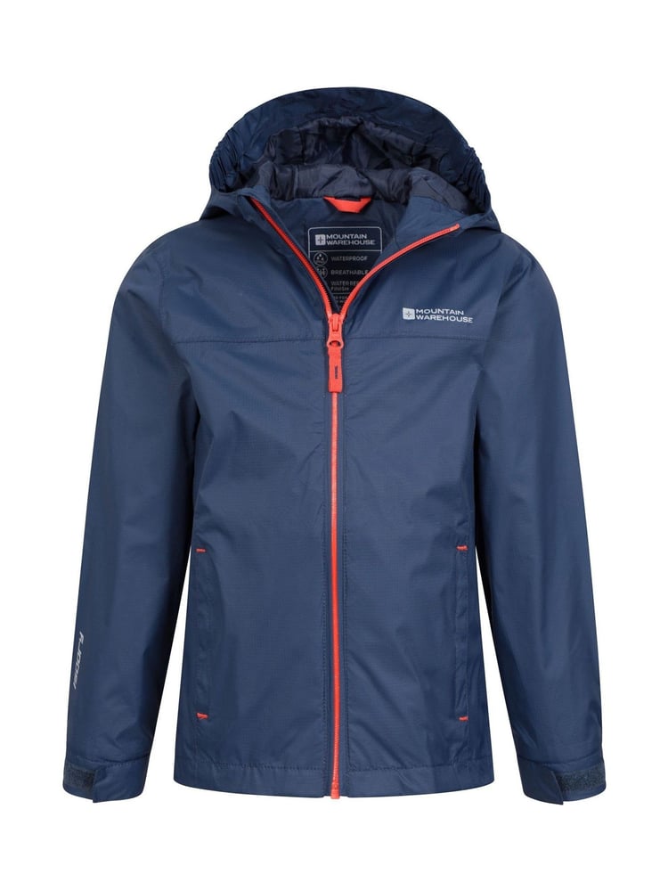 Mountain Warehouse Navy Blue Kids Torrent Waterproof Jacket - Image 5 of 5