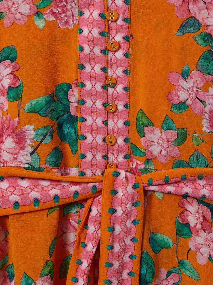 Raishma Silk Belted Midi Dress - Image 5 of 5