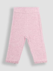 JoJo Maman Bébé Pink 2-Pack Rib Leggings - Image 2 of 7