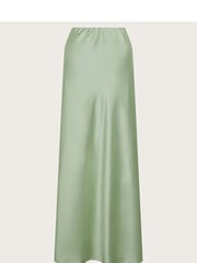 Monsoon Green Sofia Satin Maxi Skirt - Image 5 of 5