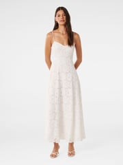Forever New White Vivienne Lace Longline Dress - Image 1 of 4