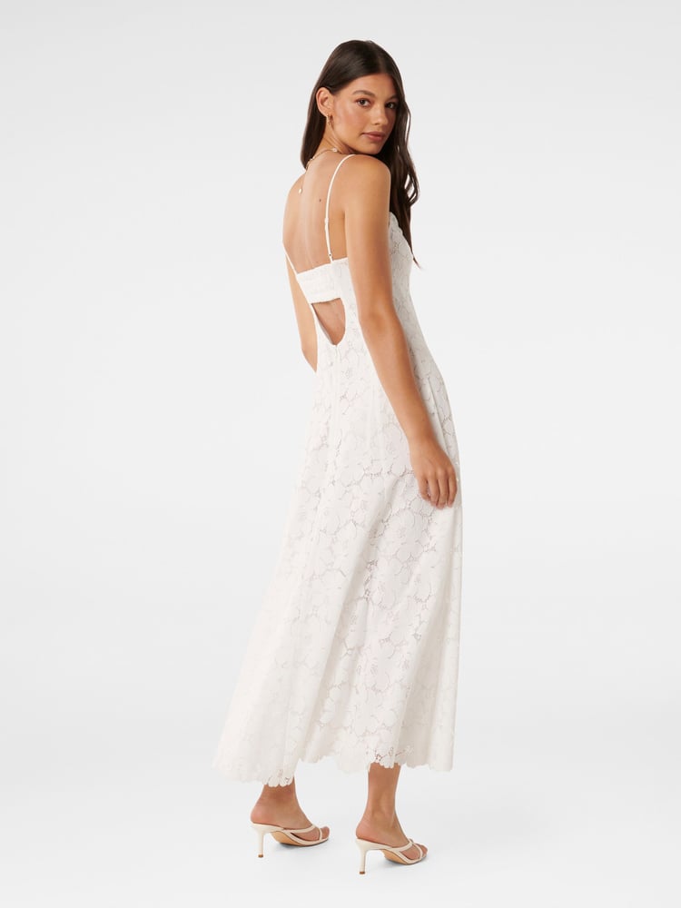 Forever New White Vivienne Lace Longline Dress - Image 4 of 4