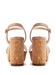 Moda in Pelle Lysha Two Part Cork Platform Sandals - Image 3 of 4
