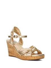 Dune London Gold Kaino Knotted Wedges - Image 4 of 6