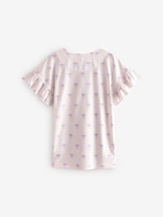 White/Blue Bow Nighties 2 Pack (3-16yrs) - Image 4 of 6