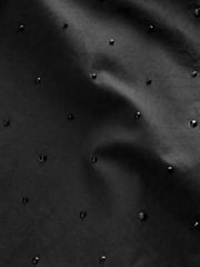 Black Gem Embellished Oversized 100% Cotton Shirt - Image 7 of 7