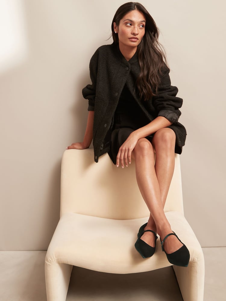 Green Velvet Forever Comfort® Point Toe Mary Jane Shoes - Image 2 of 7