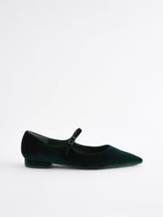 Green Velvet Forever Comfort® Point Toe Mary Jane Shoes - Image 3 of 7