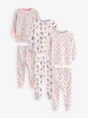 Multi Snuggle Pyjamas 3 Pack - Image 1 of 9