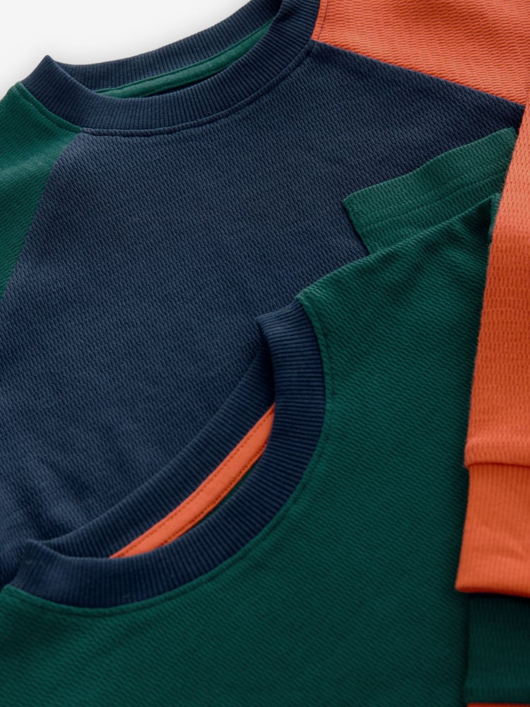 Green/Orange 2 Pack Long Sleeve Woven Check Pyjamas (3-16yrs) - Image 8 of 8
