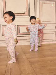 Blue Cath Kidston Floral Baby 100% Cotton Sleepsuits 3 Pack - Image 11 of 16