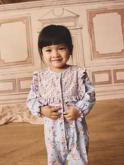 Blue Cath Kidston Floral Baby 100% Cotton Sleepsuits 3 Pack - Image 15 of 16