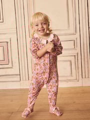 Blue Cath Kidston Floral Baby 100% Cotton Sleepsuits 3 Pack - Image 8 of 16