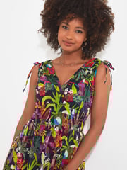 Joe Browns Multi Sleeveless Tropical Print Cotton Maxi Sundress - Image 5 of 7