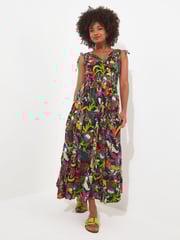 Joe Browns Multi Sleeveless Tropical Print Cotton Maxi Sundress - Image 6 of 7
