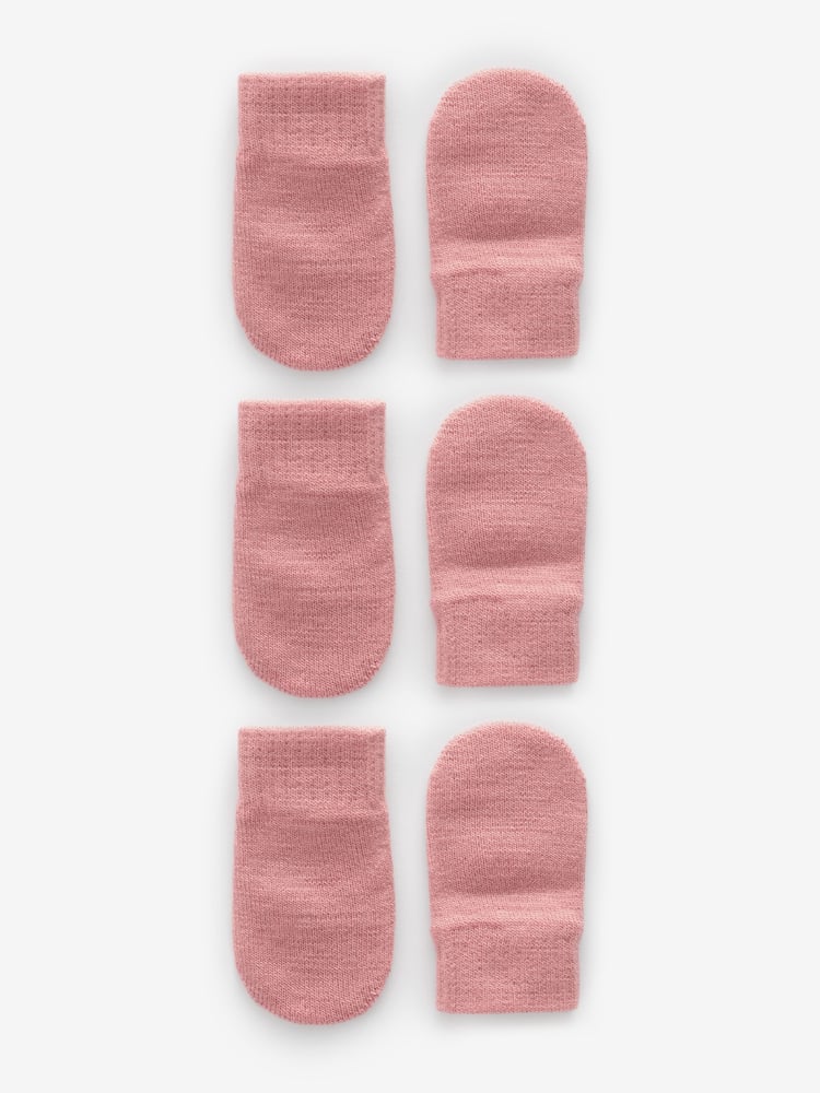 Pink Magic Mittens 3 Pack (3mths-6yrs) - Image 1 of 4